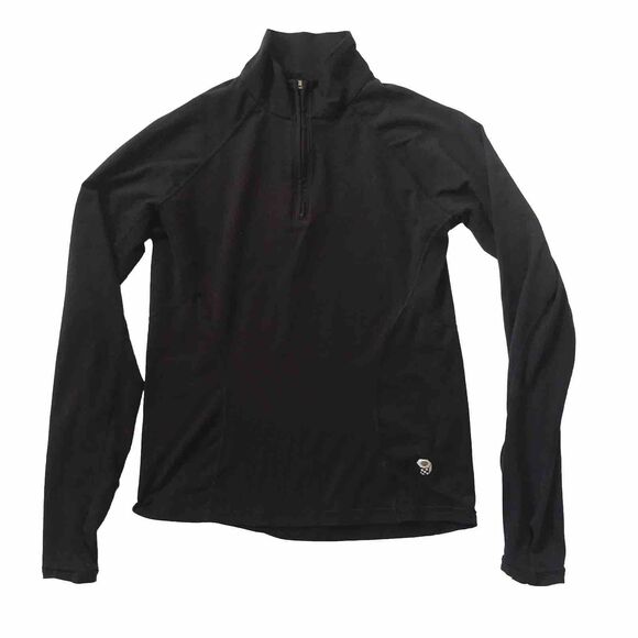 Mountain Hardwear Women's 1/2 Zip Pullover Top Black Size Small S Active Outdoor - Picture 1 of 10
